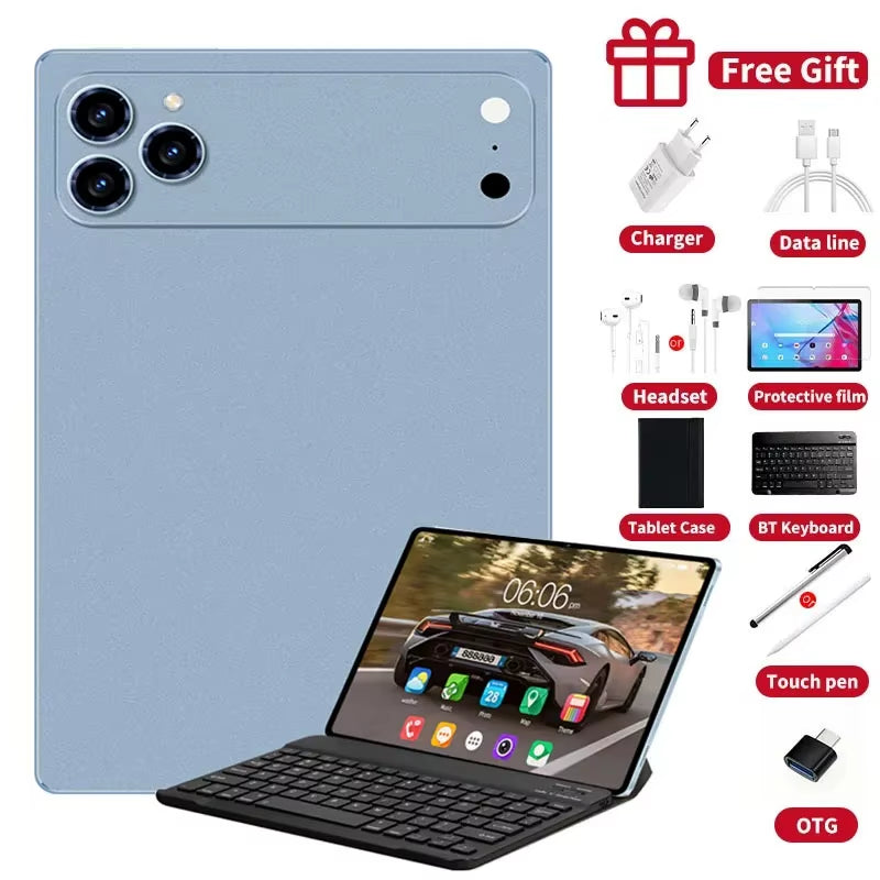 2026 Pad 17 Pro Max 10.1 Inch Global Edition Original Tablet 22GB 2TB MTK G99 Android16 4K HD 5G Dual SIM Video Call WIFI HD Tab