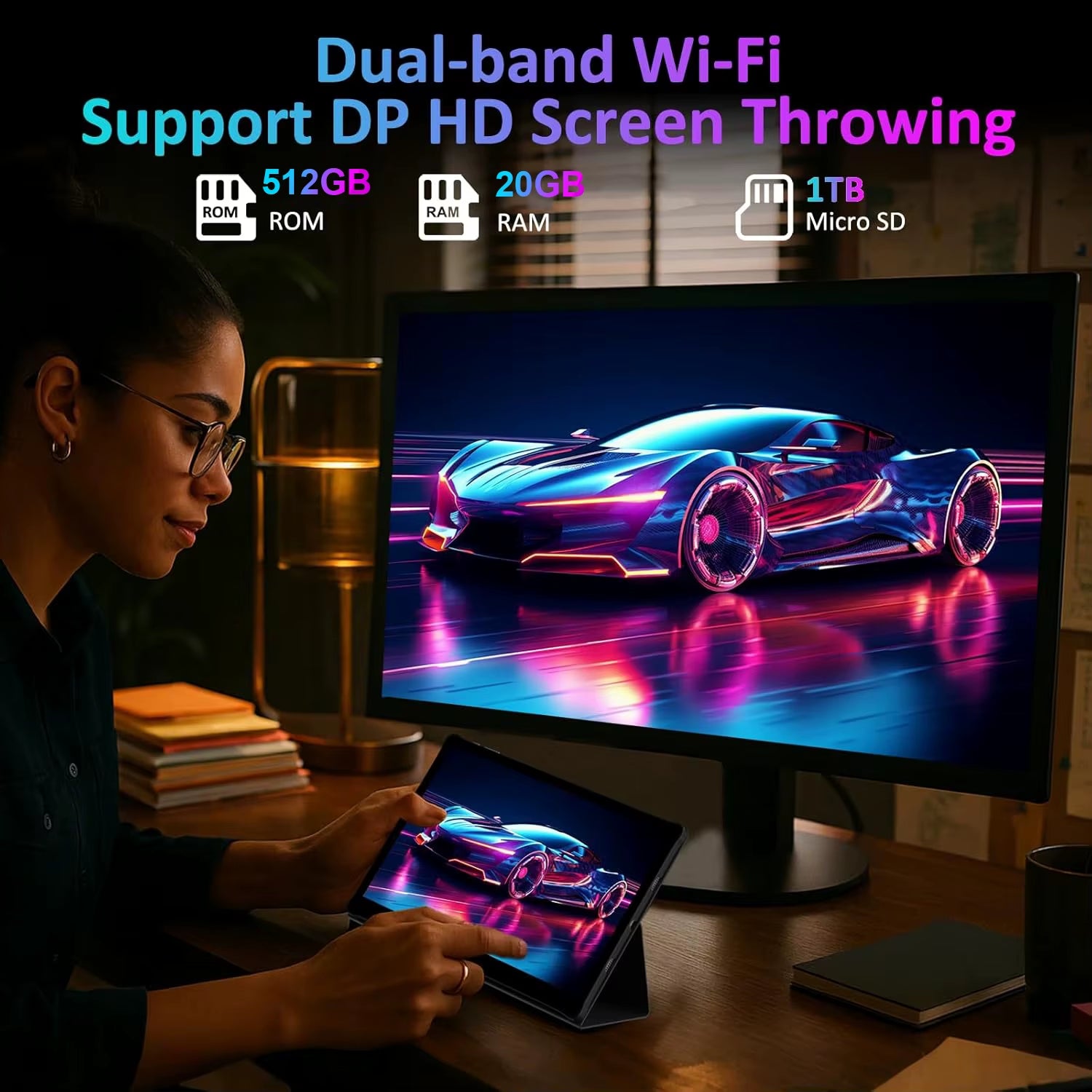 2026 Newest Android 15 Tablet 14.1 Inch T616 Octa-Core Tablets with 20GB RAM+512GB ROM 13800Mah Large Battery BT5.0 5G Wifi GPS