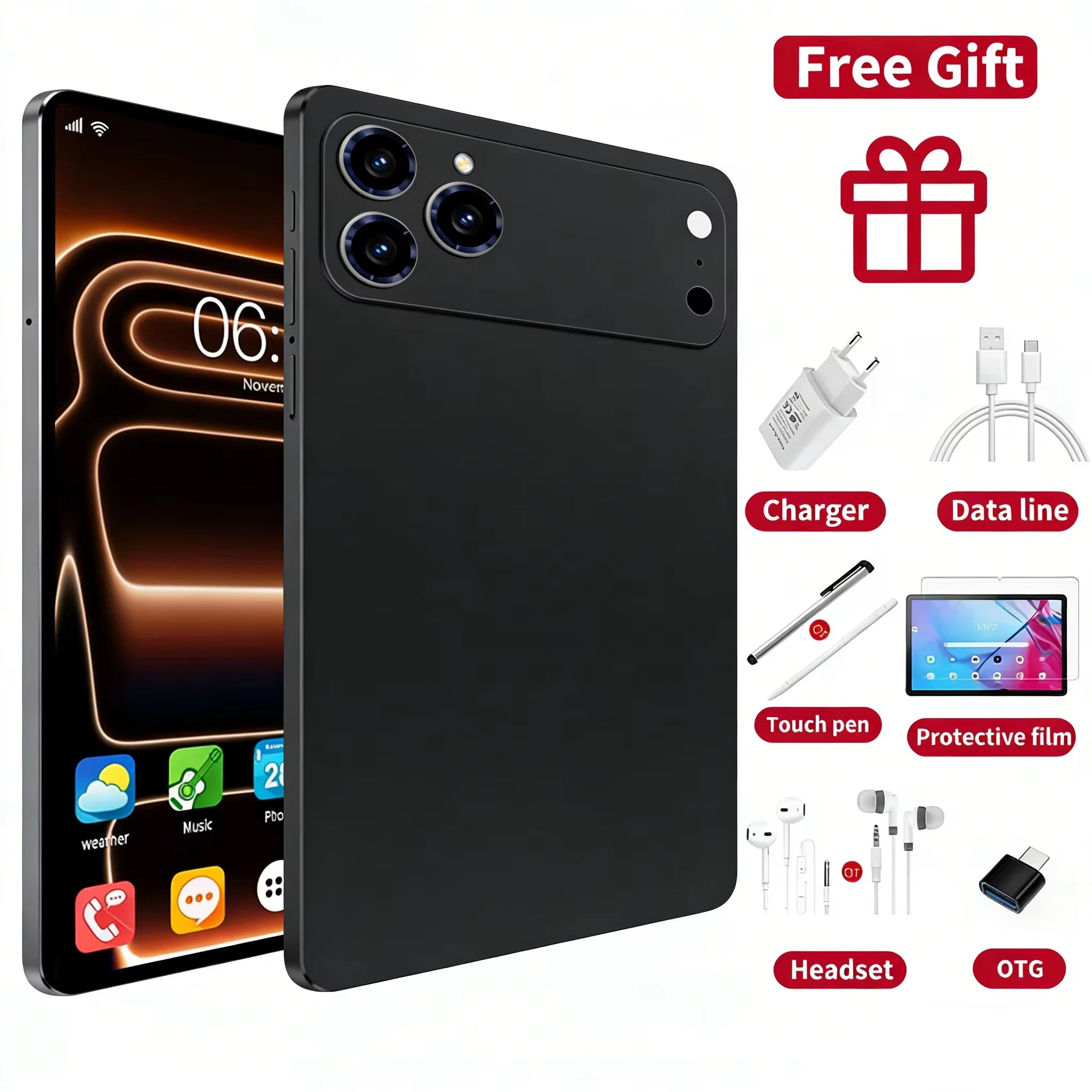 2026 Pad 17 Pro Max 10.1 Inch Global Edition Original Tablet 22GB 2TB MTK G99 Android16 4K HD 5G Dual SIM Video Call WIFI HD Tab