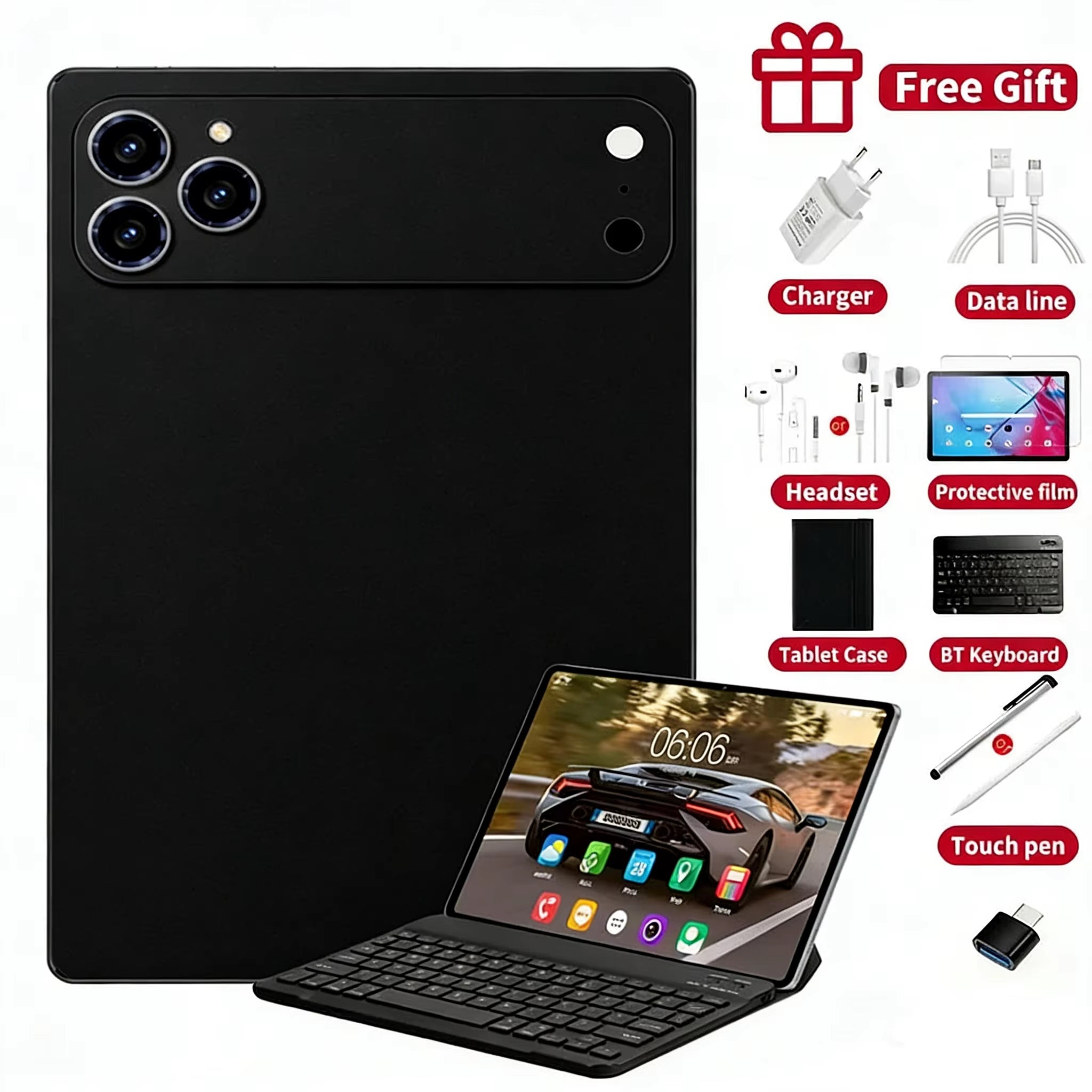 2026 Pad 17 Pro Max 10.1 Inch Global Edition Original Tablet 22GB 2TB MTK G99 Android16 4K HD 5G Dual SIM Video Call WIFI HD Tab